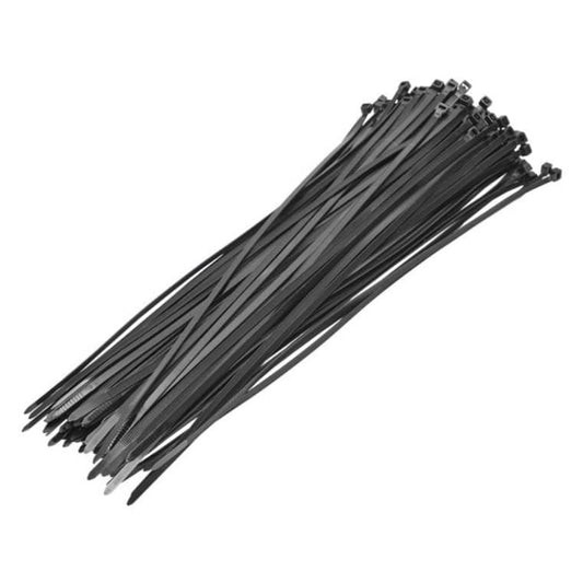 Coliere din Plastic idealSTORE, SET 100 Bucati, Negre, Dimensiune 3.6x400MM, Rezistente UV