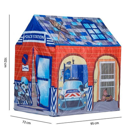 Cort de joaca pentru copii Sectia de Politie idealSTORE,Dimensiune 95x72x102cm, Desing atractiv pentru copii