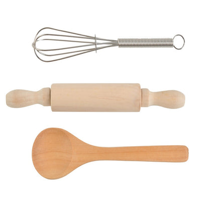 Costum Bucatar Copii 4 Piese Roz IdealStore – Set Bucatarie cu Sort, Caciula si Accesorii