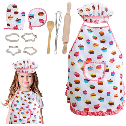Set de gatit pentru copii Little Confectioner IdealStore cu sort, sucitor si ustensile