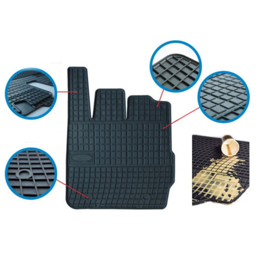 Covoare Cauciuc idealSTORE BMW G12 long series 7 2015->, Suprafata Antiaderenta, Material Cauciucat foarte moale, usor de manevrat si durabil