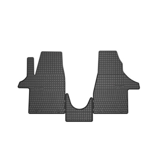 Covoare Cauciuc idealSTORE Compatibile Volkswagen Transporter T6.1 Van Randul 1 Sofer si Pasager 2019-2024, Suprafata antiaderenta, Material Cauciucat Foarte Moale, Usor de Manevrat si Durabil