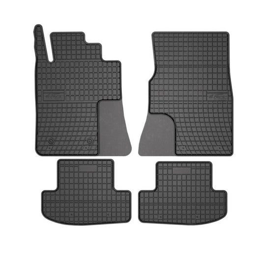 Covoare Cauciuc idealSTORE Ford Mustang VI Coupe 2014-2023, Suprafata antiaderenta, Material Cauciucat Foarte Moale, Usor de Manevrat si Durabil