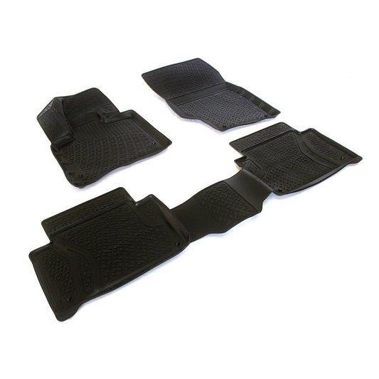Covoare cauciuc stil tavita Audi Q5 2009-2016, Bordura inalta, fara miros, Material cauciucat foarte moale