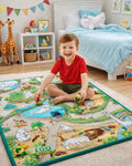 Covor joaca copii spuma termorezistent 120x90 Ideal Store First Steps