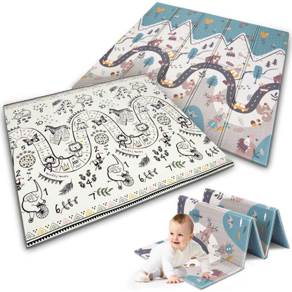 Covoras pliabil copii First Steps din spuma, doua fete, 200x180 cm