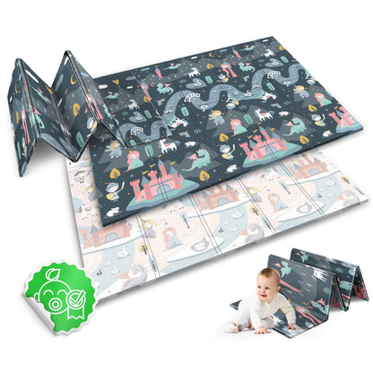 Covoras Pliabil First Steps Ideal Store 200x180 cm Spuma Antialunecare 2 Fete