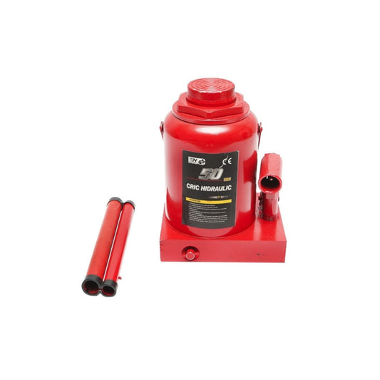 Cric Hidraulic idealSTORE 3 tone, Inaltime minima 158 mm, Inaltime maxima 308 mm, Inaltime de ridicare 90 mm, Inaltime ajustabila 60 mm