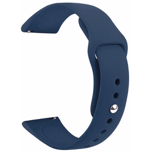 Curea Ceas idealSTORE din Silicon latime 20 mm, Material Moale, model Universal, Prindere cu Telescop, Culoare Albastru
