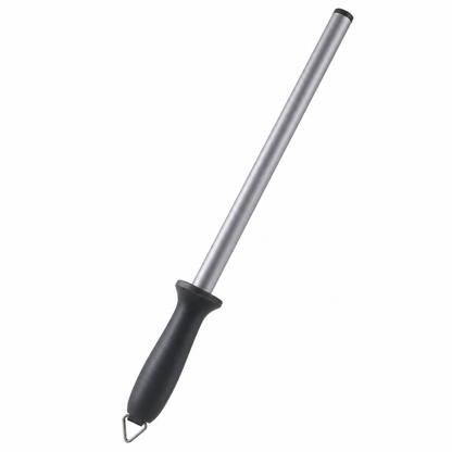 Ascutitor diamantat pentru cutite idealSTORE, musat 30 cm, otel inoxidabil, maner antiderapant