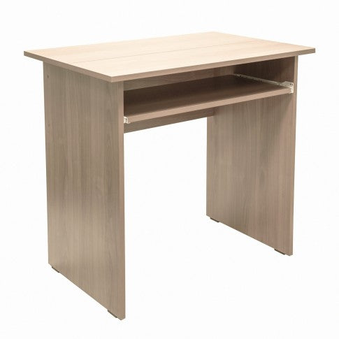 Birou calculator idealSTORE MAGIC dimensiuni 81 x 53 x 75 cm cu Scaun Ergonomic Inclus, Stejar Bardolino