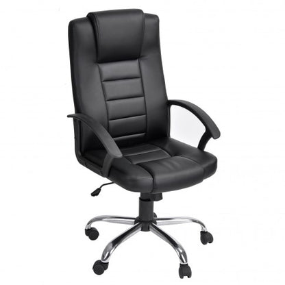 Scaun birou operational idealSTORE Xena Lux, rotativ cu mecanism Butterfly si rotile, asigura confort si mobilitate, culoare negru