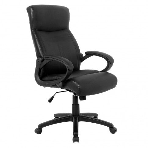 Scaun birou ergonomic idealSTORE King HC03, elegant si modern, rotativ cu inaltime reglabila, culoare negru
