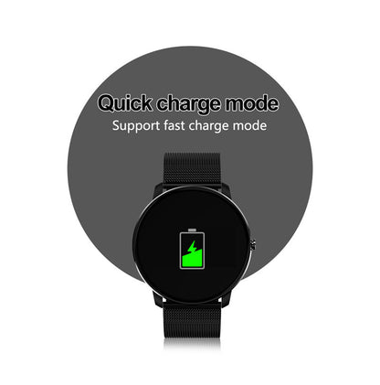 Ceas Smartwatch Bratara Fitness Concept FIT 007, Display OLED COLOR, Ultra Slim, Tensiometru, Puls, Monitor Somn, Notificari Mesaj / Apel, G-Senzor, Bratara Metalica, Stainless Steel Black