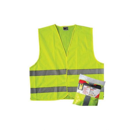 KIT SIGURANTA AUTO # - trusa, triunghi, stingator reincarcabil, vesta + geanta depozitare CADOU