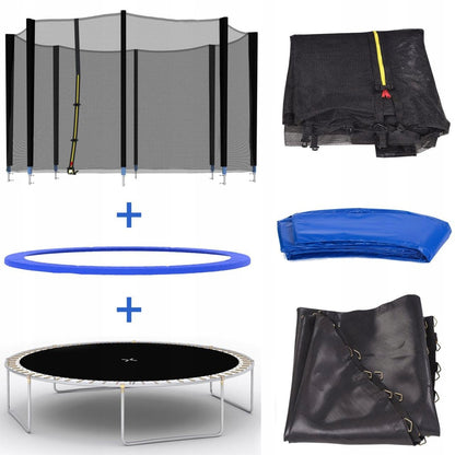 Trambulina 244CM 'SmartVIBE din Otel , Scara de Acces inclusa, Arcuri de Sustinere din otel galvanizat, Certificari GS, TUV, CE, Plasa de Protectie