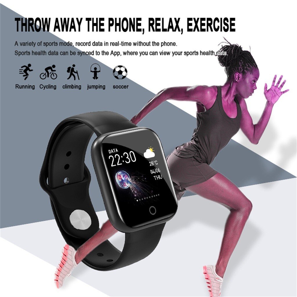 Ceas SmartWatch si Bratara Fitness, SmartVIBE I5, Full Metallic, NOTIFICARI Apeluri/Mesaje/Facebook, 1.3' Full Touch Display, Monitorizare Ritm Cardiac si Tensiune arteriala, Waterproof, Pedometru, Photo Control, Silicon Black