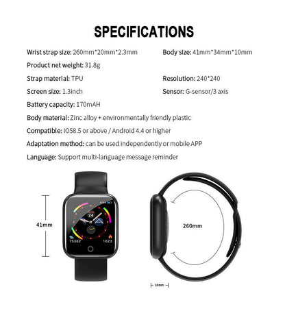 Ceas SmartWatch si Bratara Fitness, SmartVIBE I5, Full Metallic, NOTIFICARI Apeluri/Mesaje/Facebook, 1.3' Full Touch Display, Monitorizare Ritm Cardiac si Tensiune arteriala, Waterproof, Pedometru, Photo Control, Silicon Black