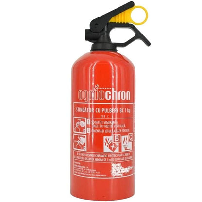 Kit complet siguranta auto omologat R.A.R. valabilitate 5 ani - 1x Trusa prim ajutor, 2x Triunghi, 1x Stingator, 1x Vesta reflectorizanta