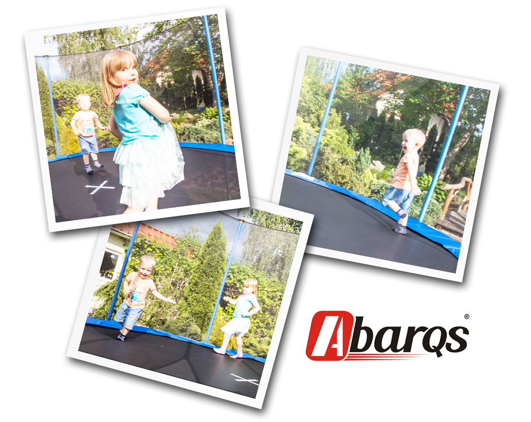 Trambulina 255 CM ISP 'LikeSmart' din Otel , cu Plasa de Protectie, Scara de Acces, Suporta pana la 150 de KG, 42 Arcuri de Sustinere, Certificari GS, TUV, CE