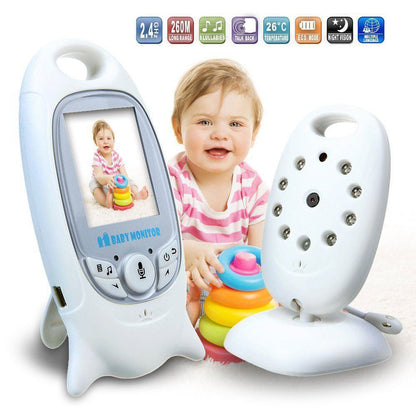 Baby Monitor Wireless ANGEL EYES, Ecran Color 2.5 inch LCD, Senzor NIGHT VISION, Monitorizare temperatura ambientala, Functie Push to Talk, Alarma, Cantece de leagan