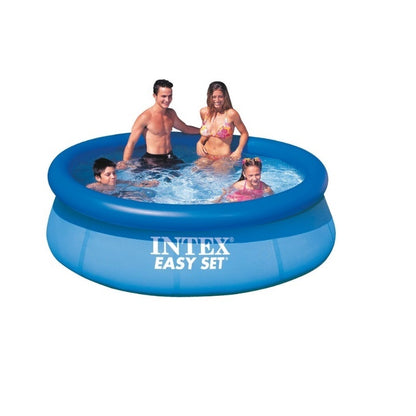 Piscina Intex, Bazin Gonflabila Rotunda, Albastru, Familie Copii Relaxare, 244 x 76cm