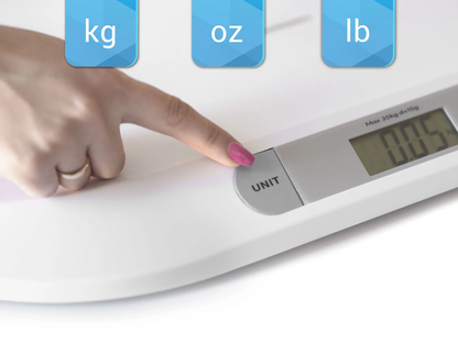 Cantar electronic pentru copii DacEnergy, structura stabila, forma ergonomica, ecran LCD mare, cu baterii, alb