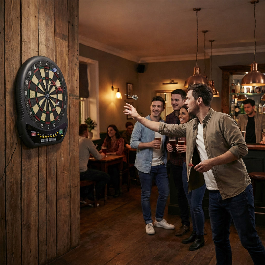 Dart Electronic idealSTORE 48 cm cu Afisaj LCD, 27 Jocuri, Scor Automat