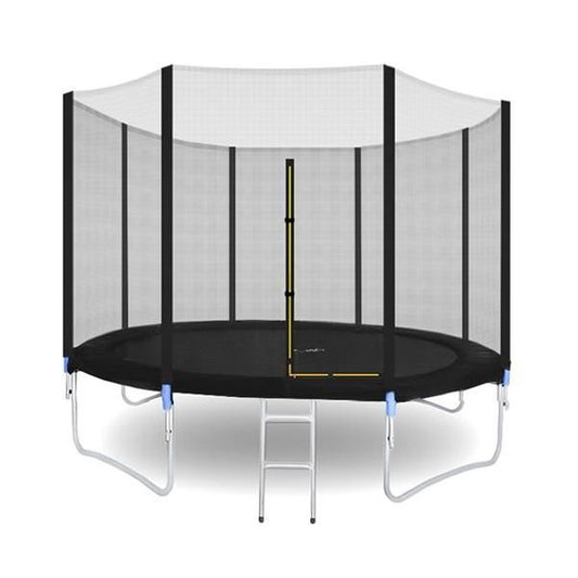 Trambulina Malatec pentru Copii si Adulti, Diametru 312cm 10FT, Scarita Inclusa, Capacitate 150kg, Plasa Laterala cu Fermoar