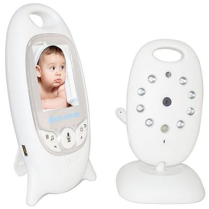 Sistem Baby Monitor cu monitorizare Audio-Video VB 601, Night Vision, Monitorizare Temperatura, Alarma si Functie Push to Talk + Jucarie de dentitie Cadou
