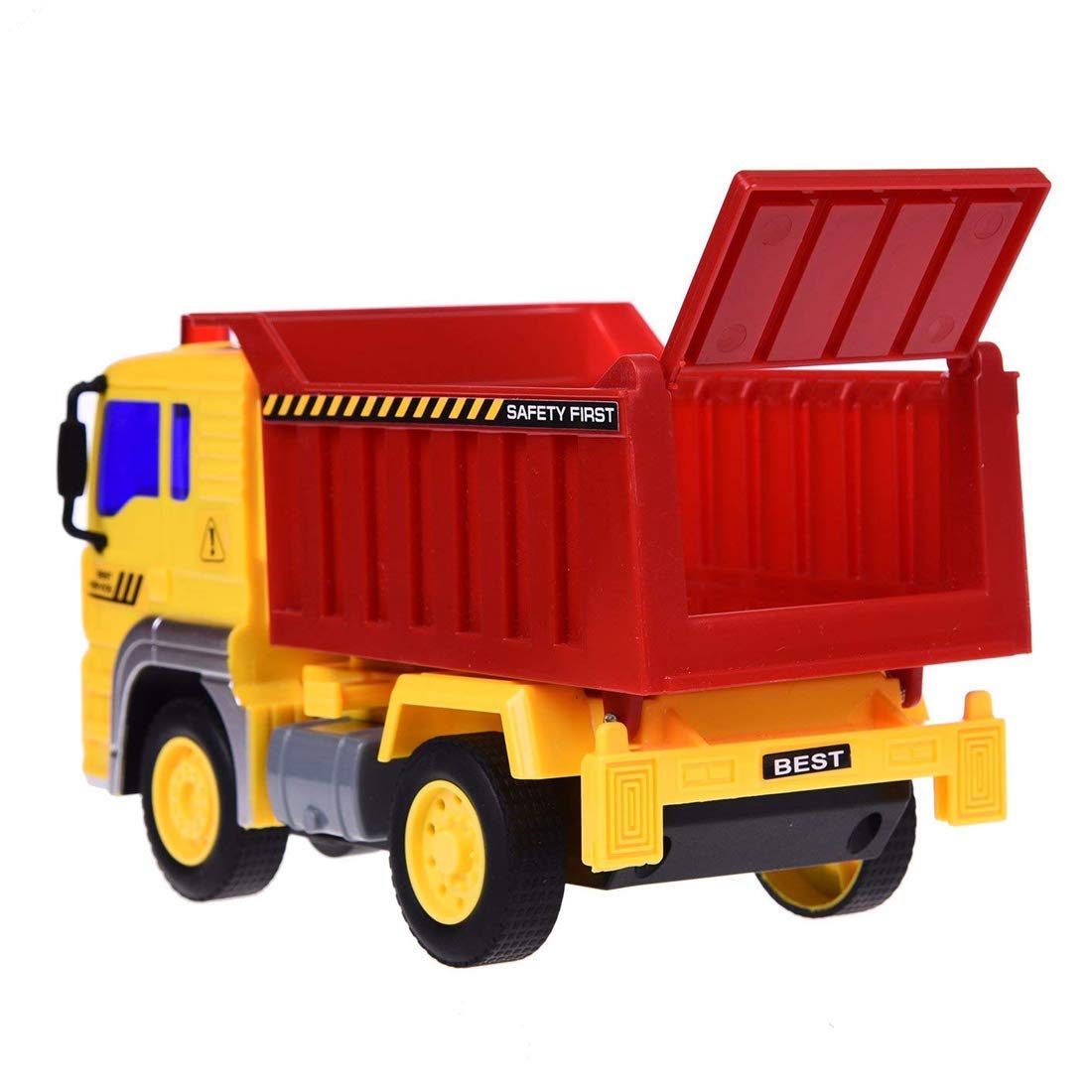 Camion DDEshop Interactiv Fantastic cu Basculare, Baterii 3x AG13 inclus, 24 x 11.5 x 11.5 cm, Multicolor