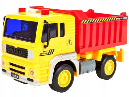 Camion DDEshop Interactiv Fantastic cu Basculare, Baterii 3x AG13 inclus, 24 x 11.5 x 11.5 cm, Multicolor