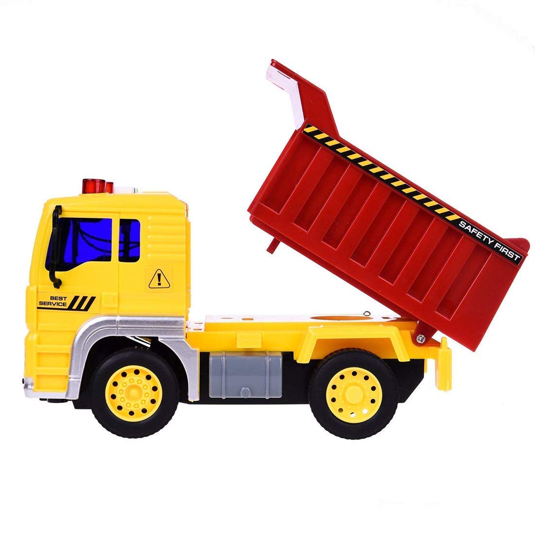 Camion DDEshop Interactiv Fantastic cu Basculare, Baterii 3x AG13 inclus, 24 x 11.5 x 11.5 cm, Multicolor