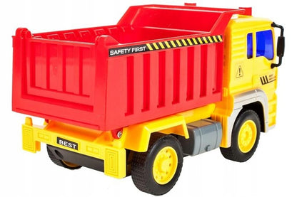Camion DDEshop Interactiv Fantastic cu Basculare, Baterii 3x AG13 inclus, 24 x 11.5 x 11.5 cm, Multicolor