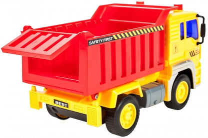 Camion DDEshop Interactiv Fantastic cu Basculare, Baterii 3x AG13 inclus, 24 x 11.5 x 11.5 cm, Multicolor