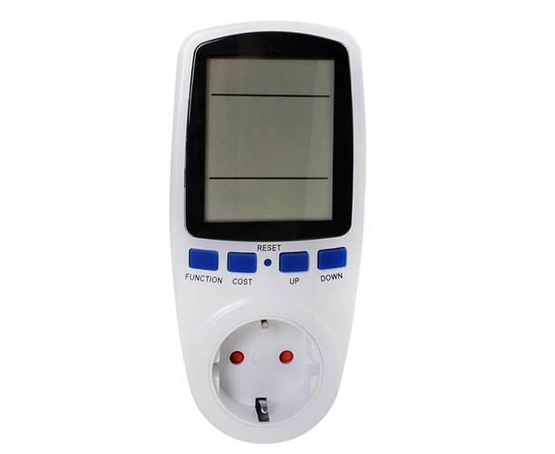 Priza cu Contor Afisaj Digital de Energie wattmetru,220-240V, 50-60Hz, Alb