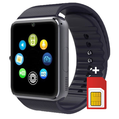 Smartwatch TechONE Vibe GT, sim, foto 2.0MP, touch TFT 1.54', BT, slot card, notificari, negru, pachet bundle (Ceas + SIM)