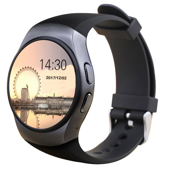 Smartwatch Poseidon 360 Ultrasmart Full black, Sim card, Heart sensor, G sensor, Bluetooth 4.0