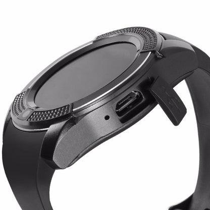 Ceas Smartwatch elSales ELS-V8 , functie telefon , suport SIM , Bluetooth , camera , negru