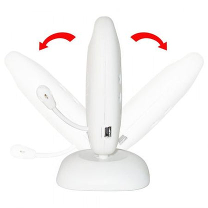 Monitor Audio Video Bebelusi 601, Wireless, Night Vision IR LED, 2.5 inch, Monitorizare temperatura, Functie Push to talk, 360