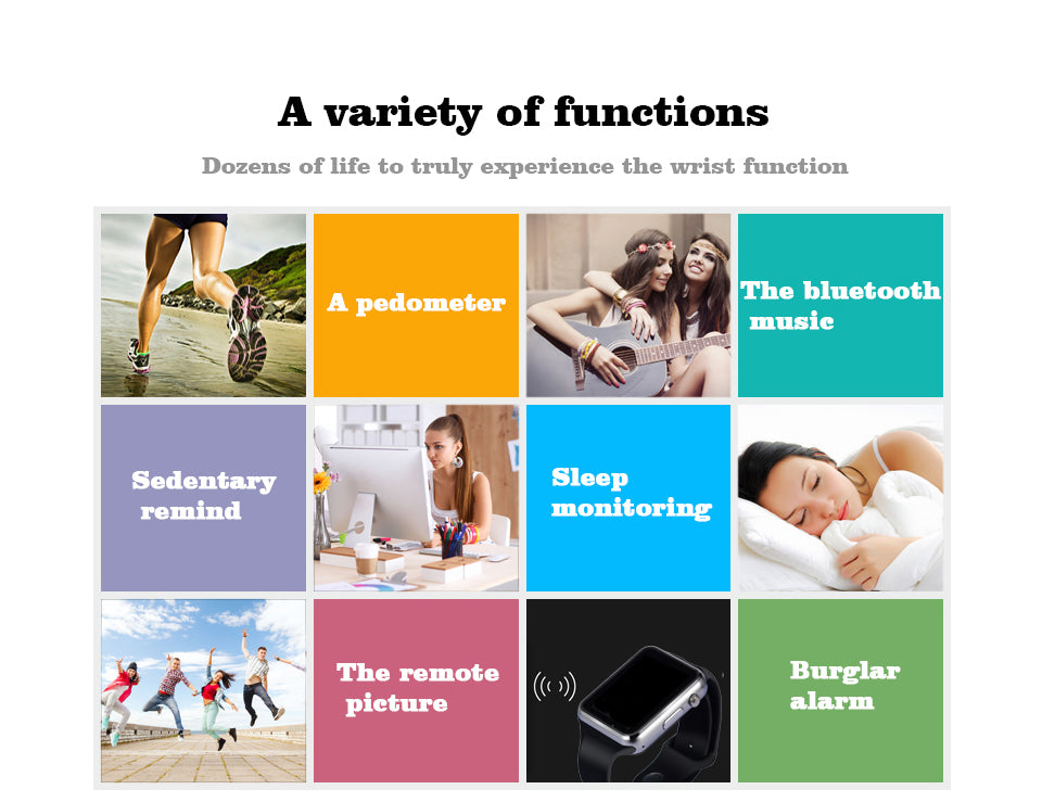 Ceas Inteligent cu Telefon ATech, Cartela Sim, Camera, Touchscreen, Handsfree, Apelare BT, Facebook, WhatsApp, Pedometru, Digital, Slot Card, Compatibil Android si iOS, SmartVIBE, Aluminium Black