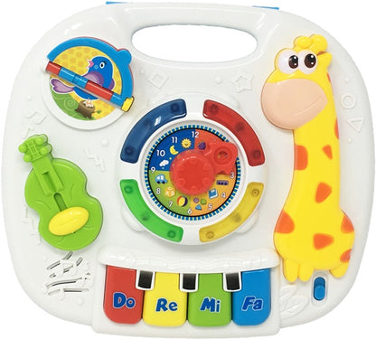 Jucarie interactiva bebelusi Baby Learning cu mini pian, lumini si sunete