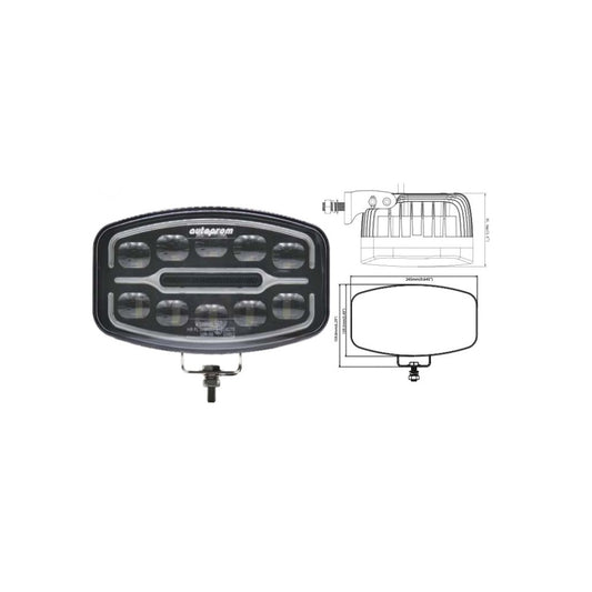 Proiector led auto 2 faze cu drl alb si portocaliu idealSTORE 55w omologat e9 12v 24v
