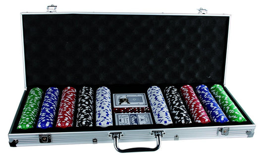 Set Poker cu 500 jetoane si geanta tip diplomat inclusa-EDY