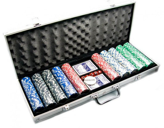 Set Poker cu 500 jetoane si geanta tip diplomat inclusa-EDY