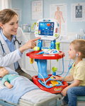 Joc de rol Micul Doctor interactiv cu accesorii medicale si panou EKG, set medical copii