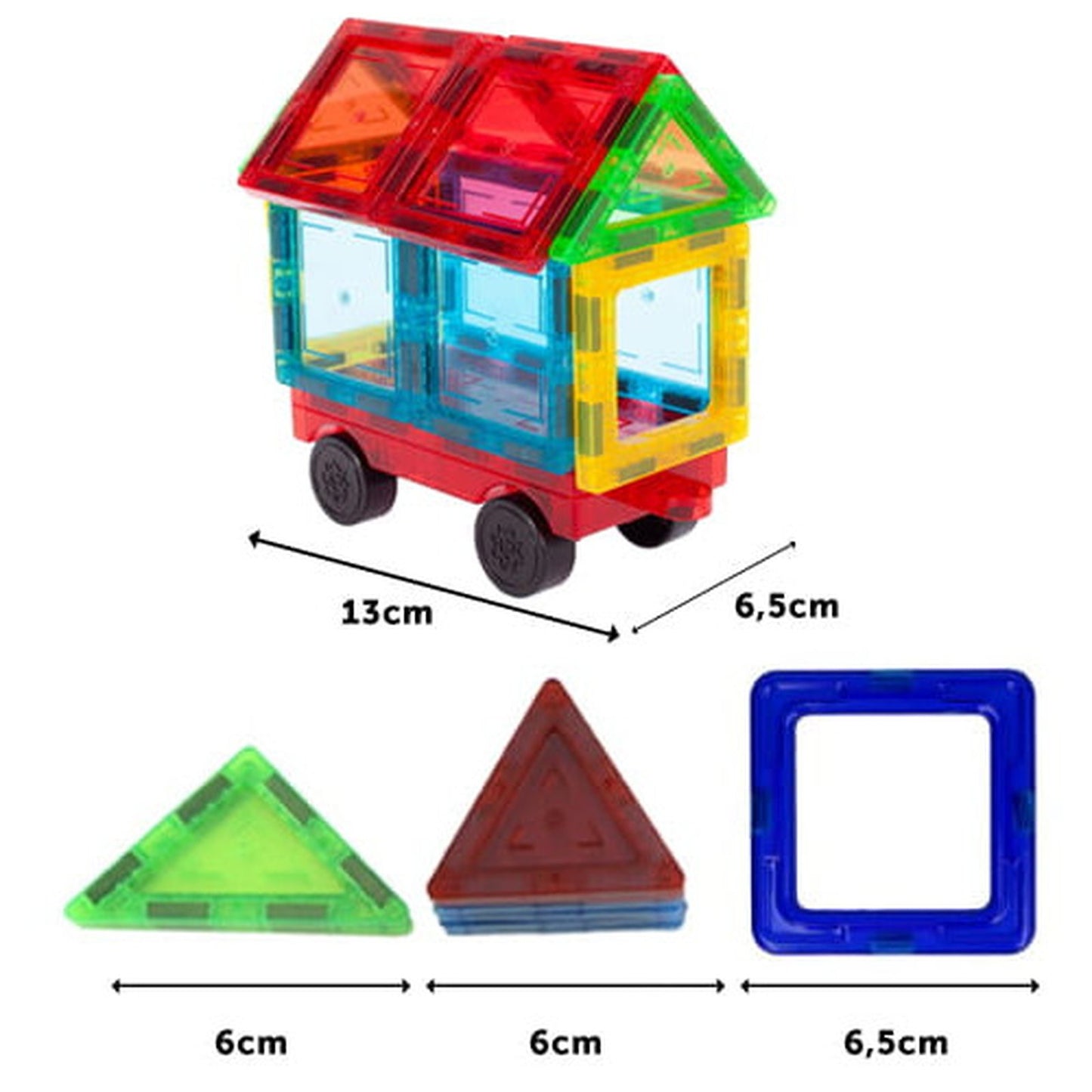 Set Inteligent de Constructie Magnetic IdealSTORE The World of Blocks 3D, 70 de piese