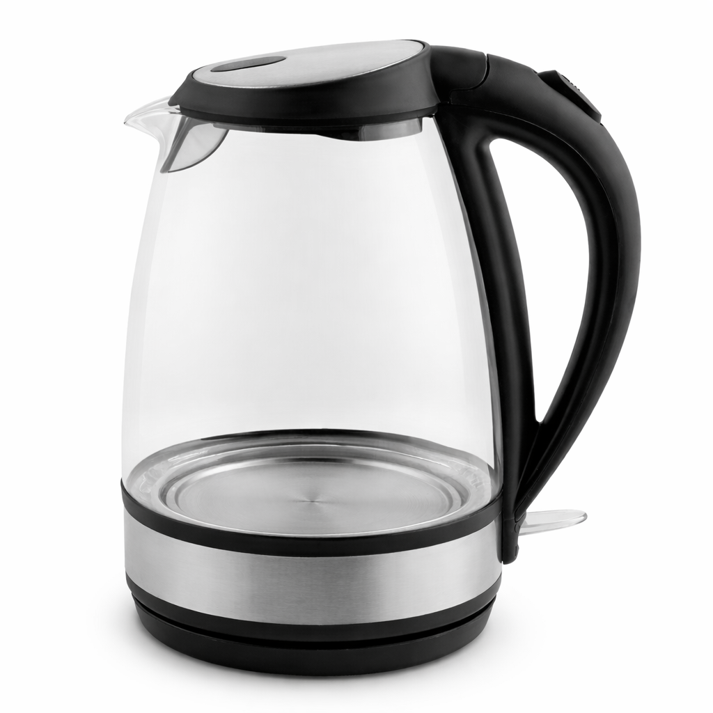 Fierbator electric idealSTORE din sticla 1.7L cu iluminare LED albastra