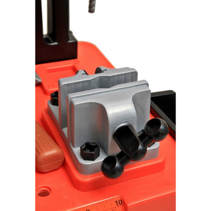 Banc de lucru Super Tools pentru copii cu bormasina, fierastrau, ciocan, rafturi si multiple accesorii , 50 piese incluse