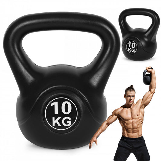 Gantera Kettlebell IdealStore 10 kg pentru antrenamente de forta